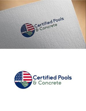 Logo Design by fly  design for Certified Pools & Concrete | Design: #35551943