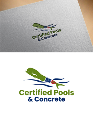 Logo Design by fly  design for Certified Pools & Concrete | Design: #35551944