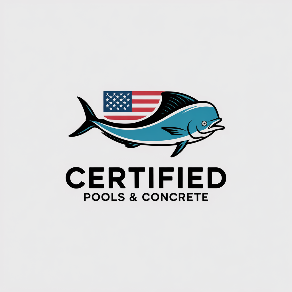 Logo Design by Amaira,s Creation for Certified Pools & Concrete | Design #35547509