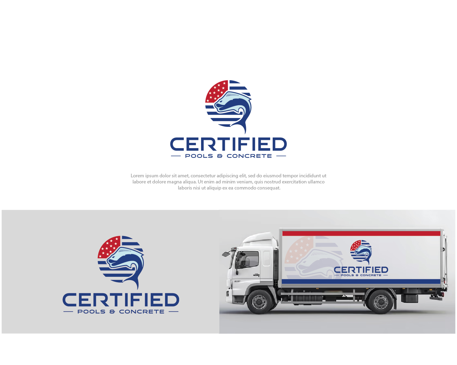 Logo Design by Maxo-Biz for Certified Pools & Concrete | Design #35550950