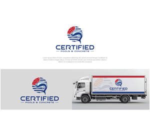Logo Design by Maxo-Biz for Certified Pools & Concrete | Design: #35550950