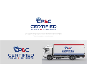 Logo Design by Maxo-Biz for Certified Pools & Concrete | Design: #35550952