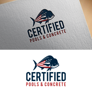 Logo Design by Dior design for Certified Pools & Concrete | Design: #35559255