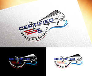 Logo Design by Dot Design 3 for Certified Pools & Concrete | Design: #35559361