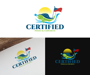 Logo Design by Ansh Design for Certified Pools & Concrete | Design: #35550537