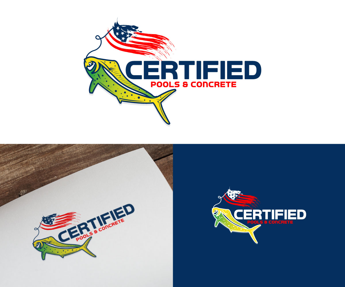 Logo Design by Ansh Design for Certified Pools & Concrete | Design #35550538