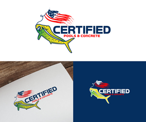 Logo Design by Ansh Design for Certified Pools & Concrete | Design: #35550538