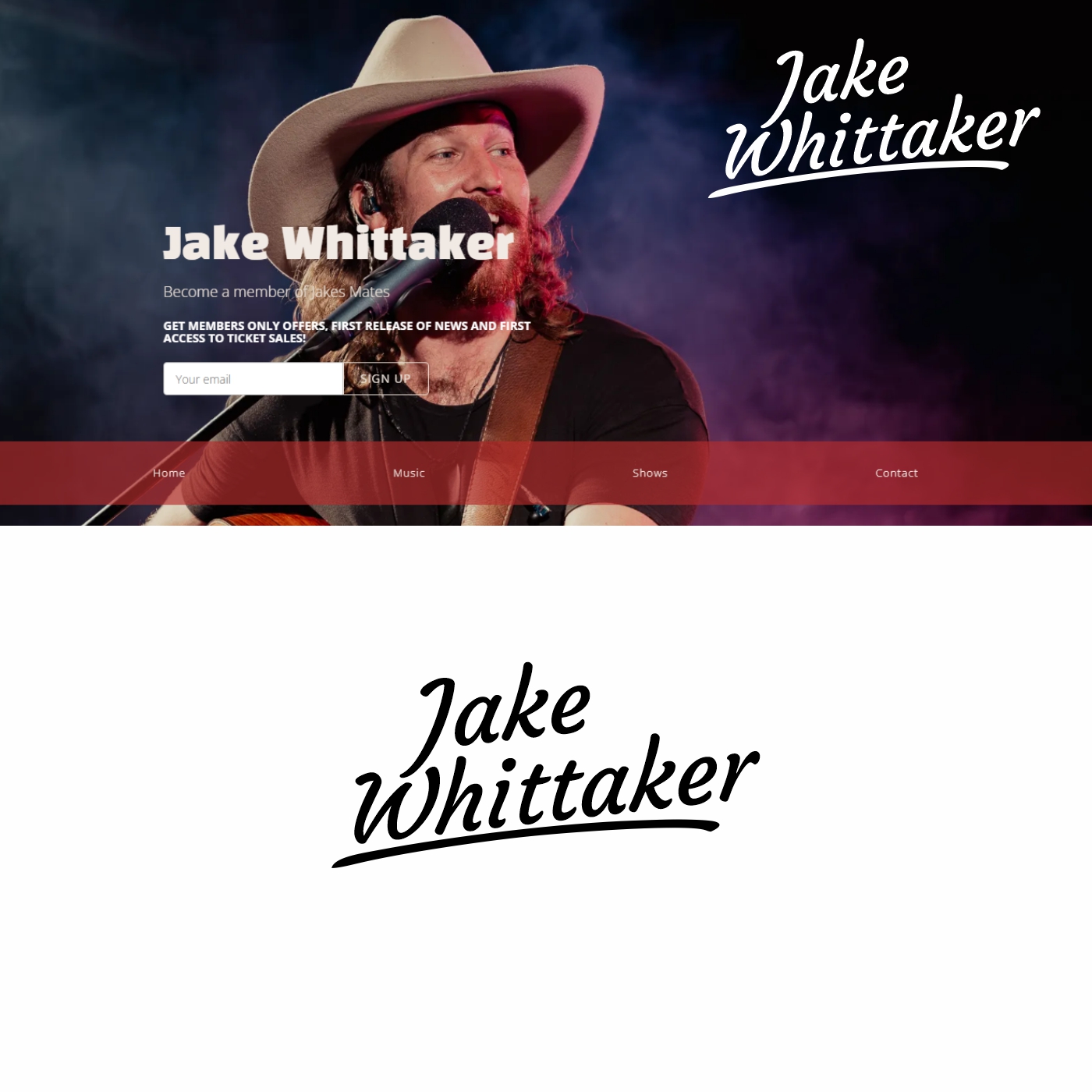 Diseño de Logo por enka94 para Jake Whittaker Music  | Diseño #35550043