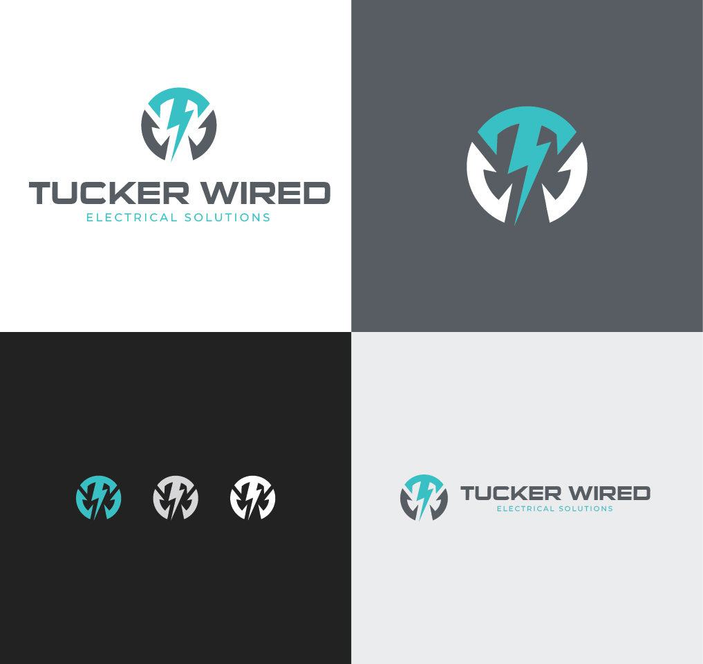 Logo-Design von Onse Officials für TUCKER WIRED ELECTRICAL SOLUTIONS  | Design #35556643