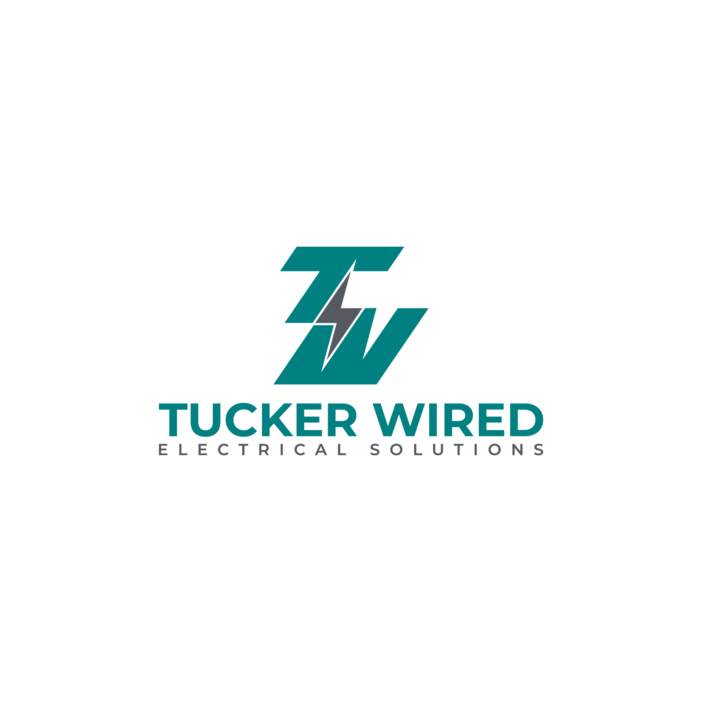 Logo Design by Aljune Castro Designs for TUCKER WIRED ELECTRICAL SOLUTIONS  | Design #35560032