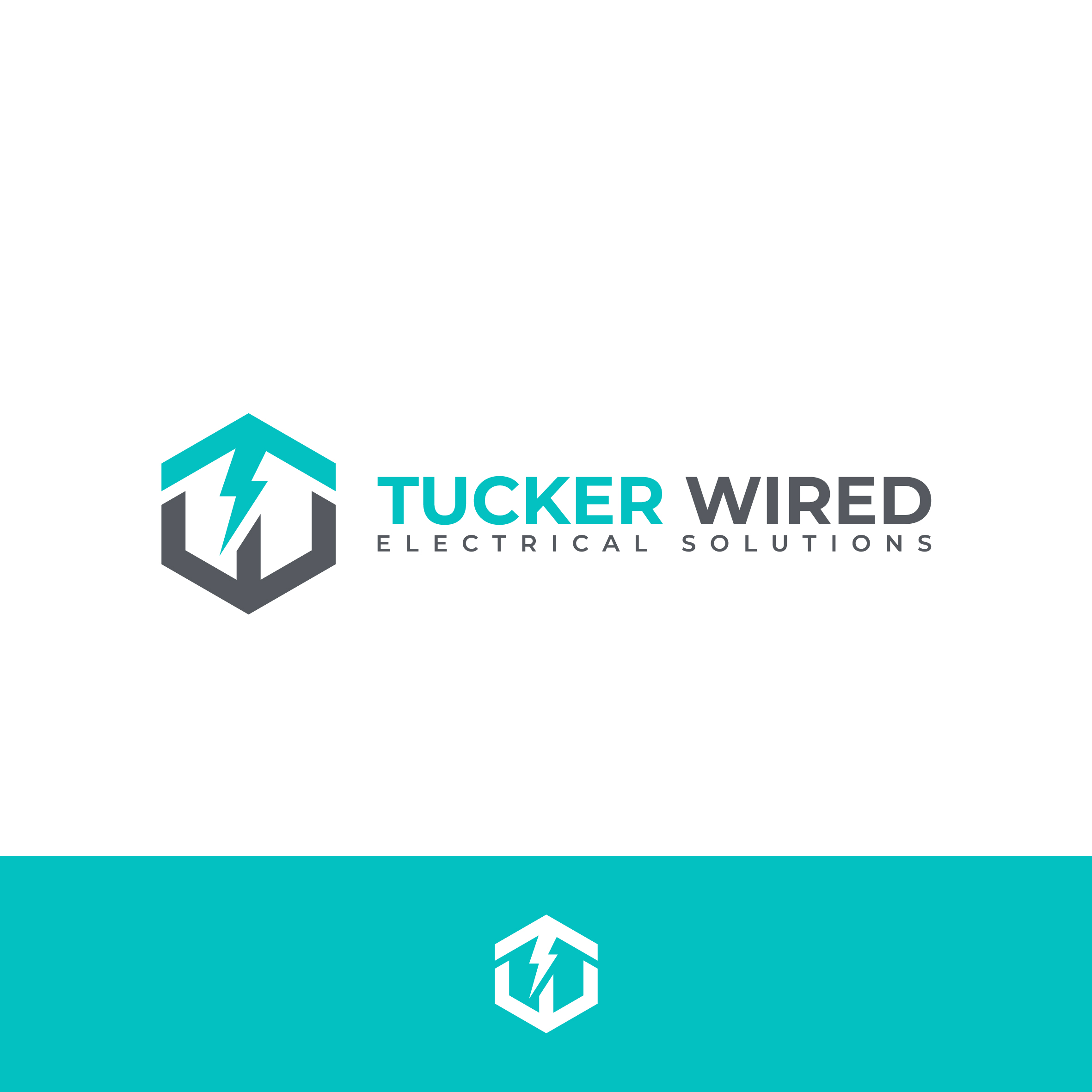 Logo Design by Aljune Castro Designs for TUCKER WIRED ELECTRICAL SOLUTIONS  | Design #35562145