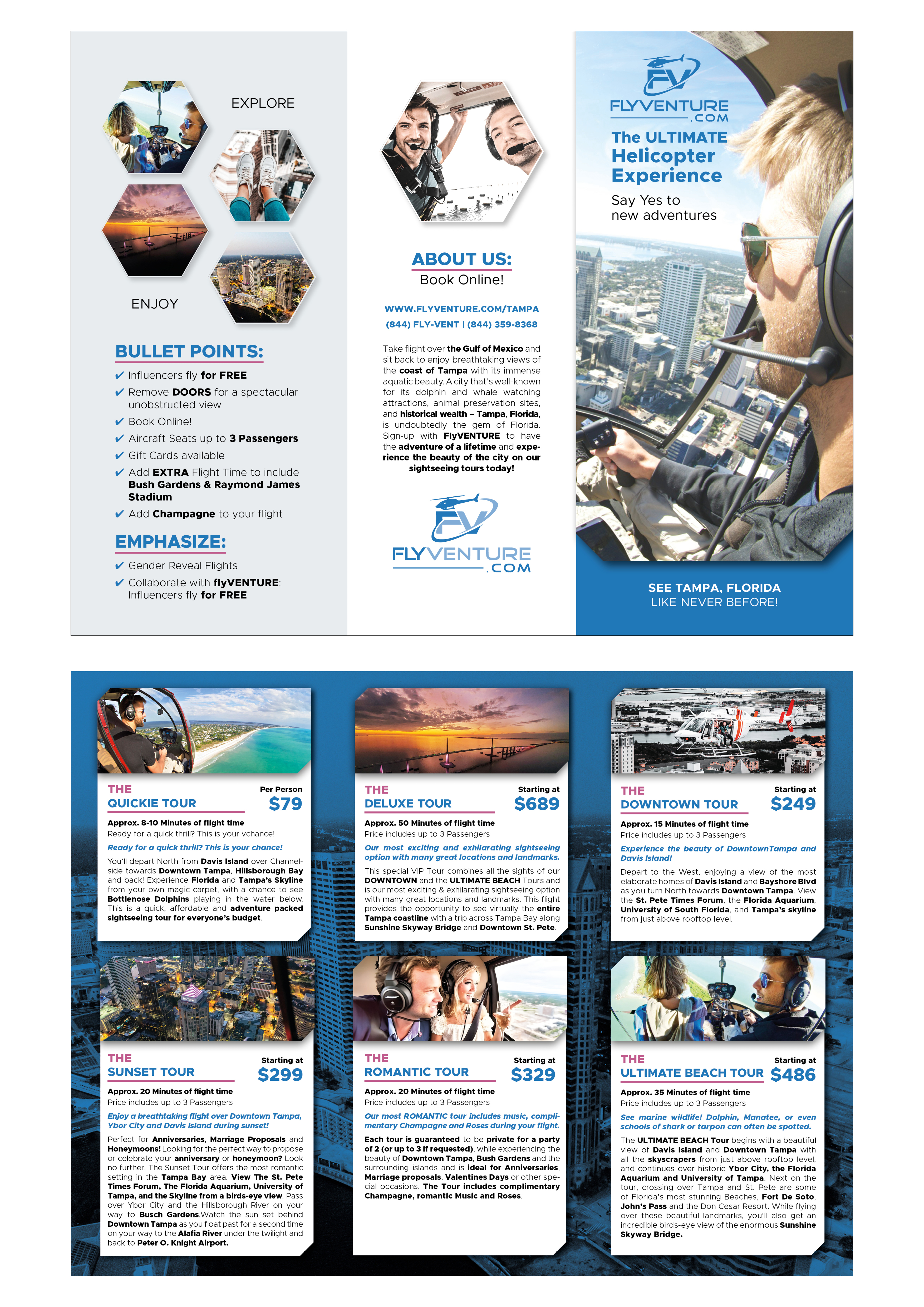Flyer Design by MarkoE for Heli Aviation Florida, LLC | Design #35582920
