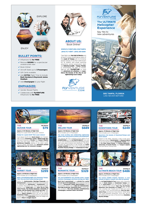 Flyer Design by MarkoE for Heli Aviation Florida, LLC | Design #35582920