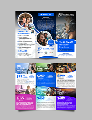 Flyer Design by Sun Moon Graphic Designer for Heli Aviation Florida, LLC | Design: #35575167