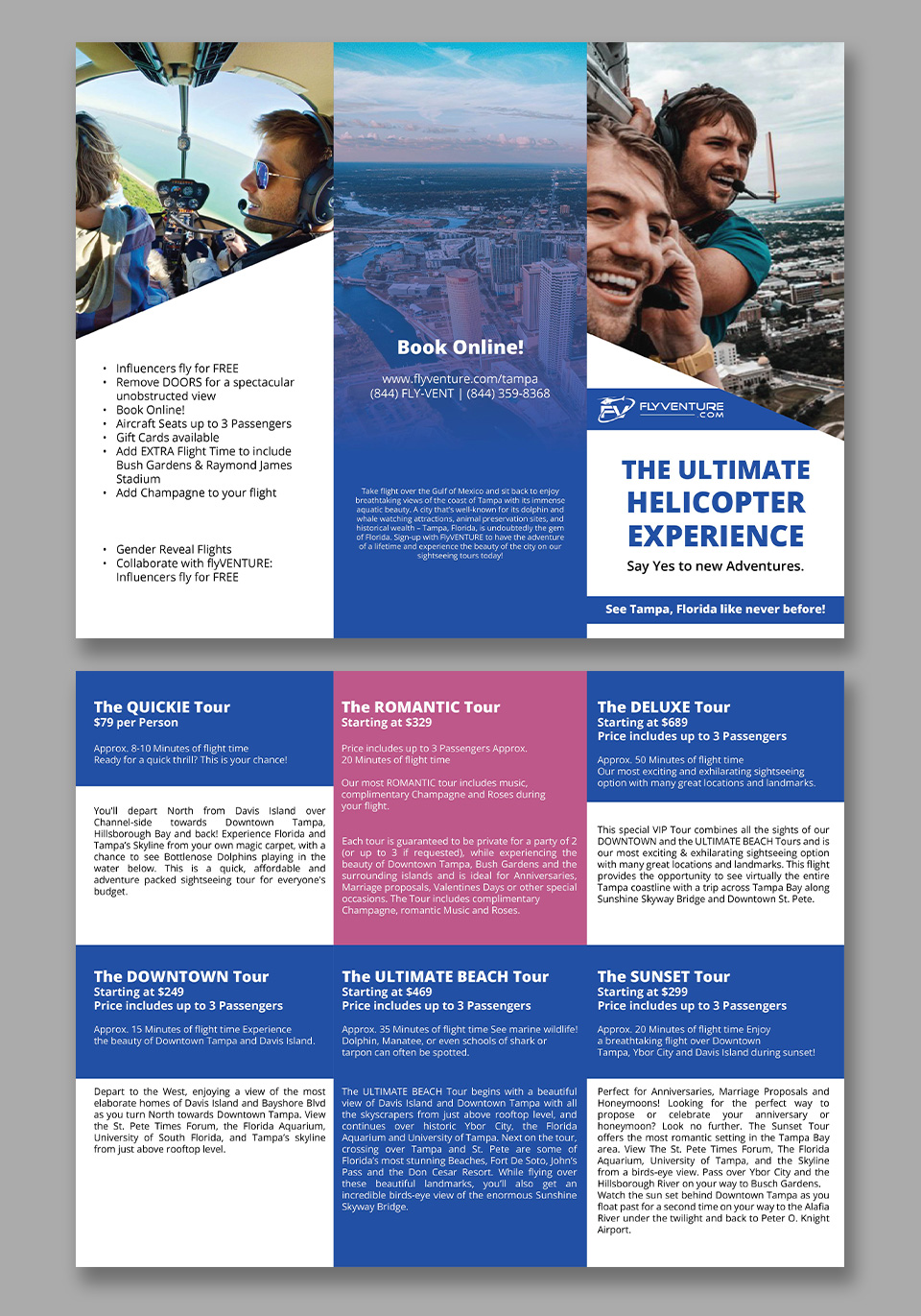 Flyer Design by YourLogoMaster for Heli Aviation Florida, LLC | Design #35567281