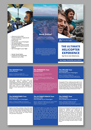 Diseño de Flyer por YourLogoMaster para Heli Aviation Florida, LLC | Diseño: #35567281