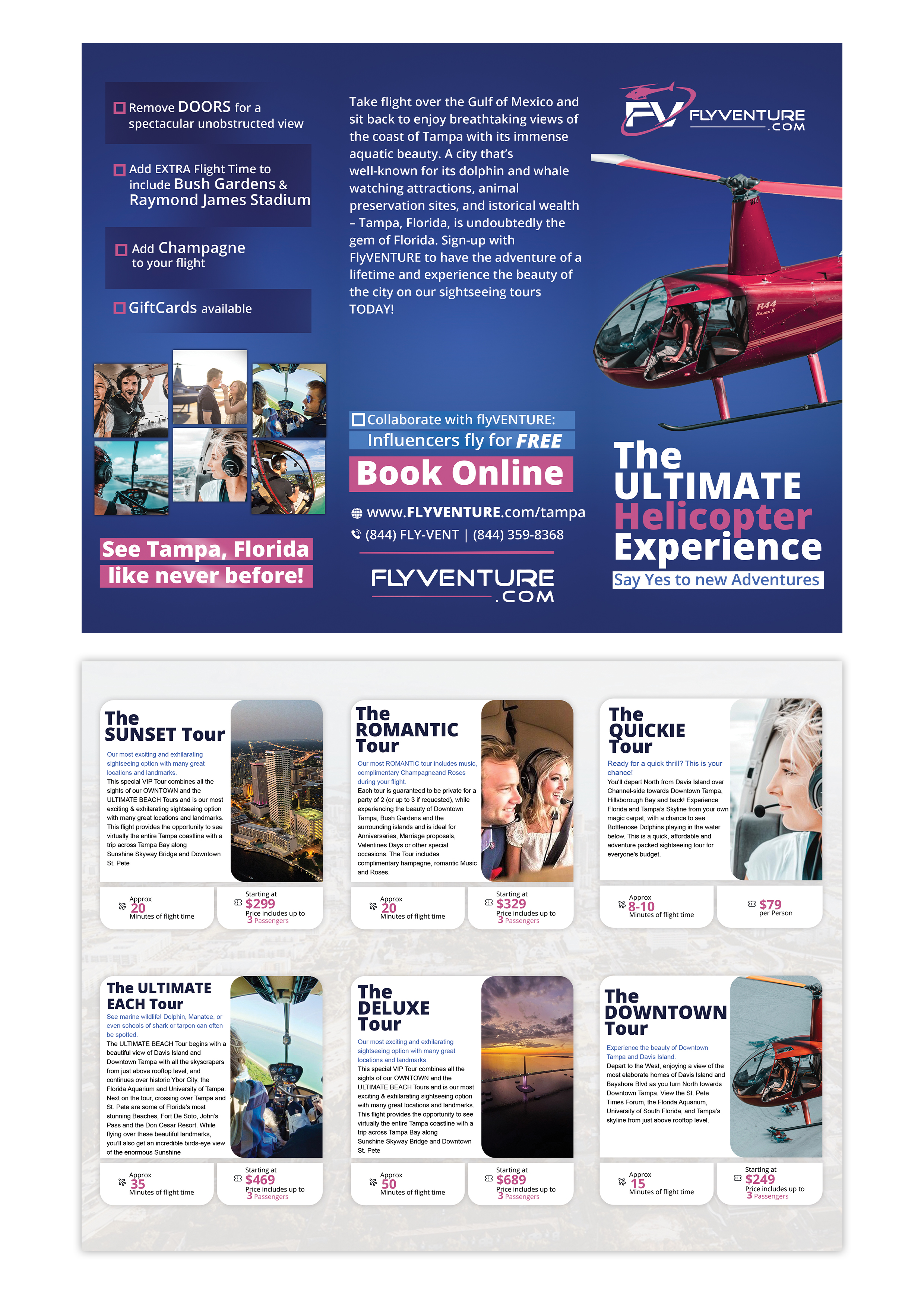 Flyer Design by Farvahar Design Studio for Heli Aviation Florida, LLC | Design #35567758
