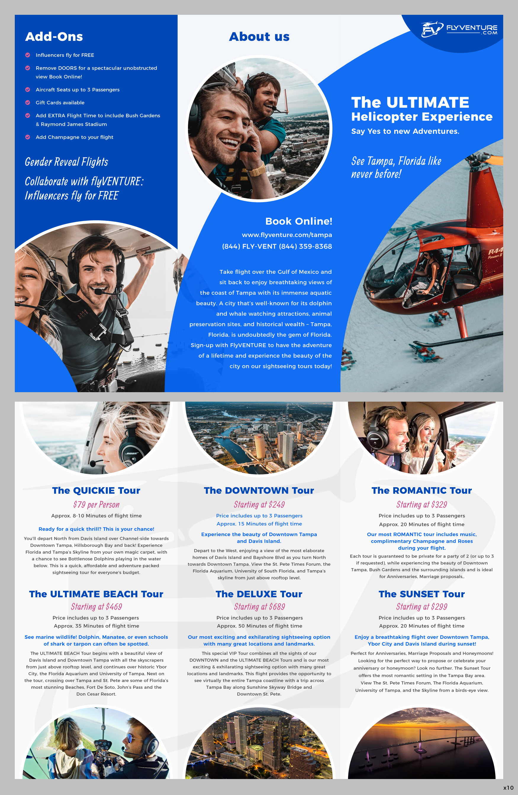 Flyer Design by pb for Heli Aviation Florida, LLC | Design #35566867