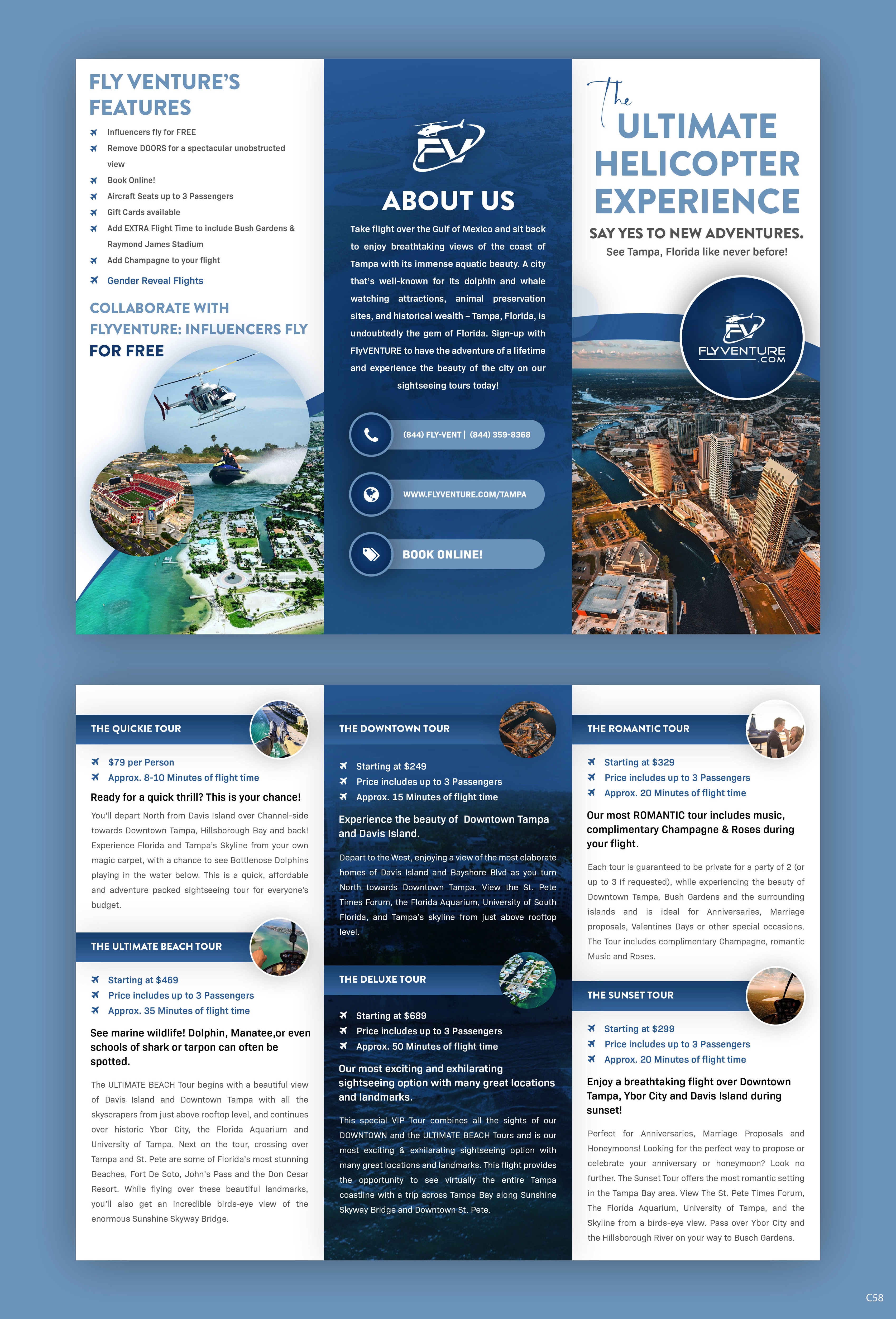 Flyer Design by pb for Heli Aviation Florida, LLC | Design #35572907