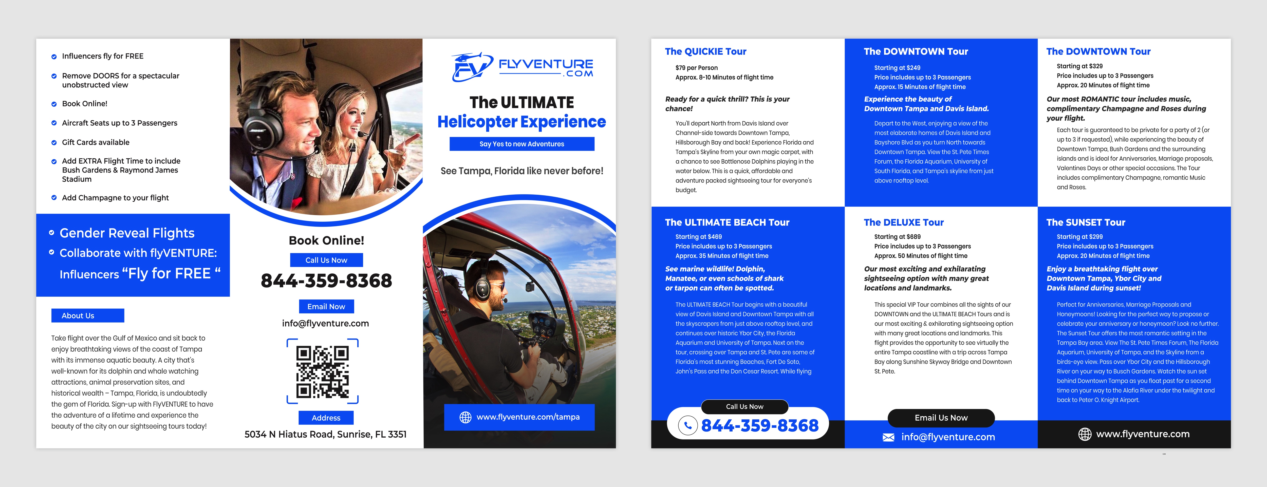 Flyer Design by pb for Heli Aviation Florida, LLC | Design #35572908