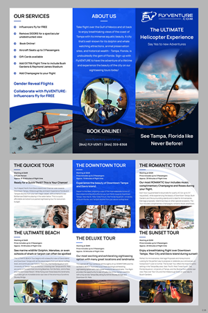 Flyer Design by pb for Heli Aviation Florida, LLC | Design: #35572916