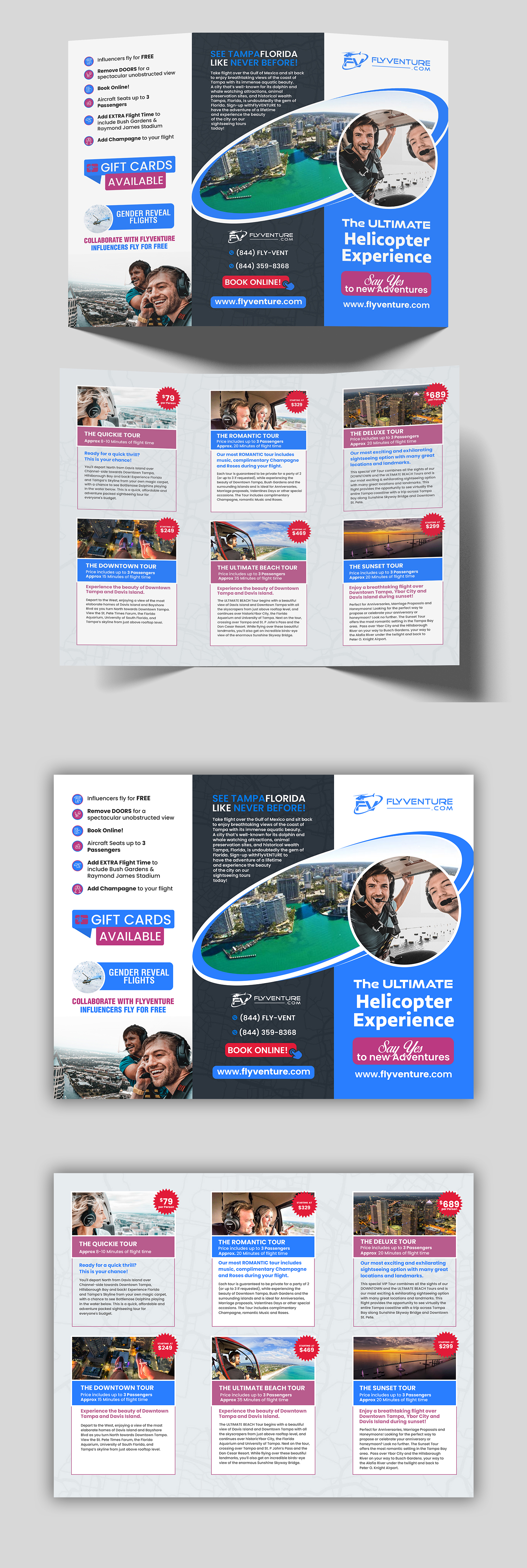 Flyer Design by debdesign for Heli Aviation Florida, LLC | Design #35564645