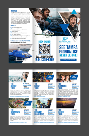 Flyer Design by 3Guys for Heli Aviation Florida, LLC | Design: #35572689
