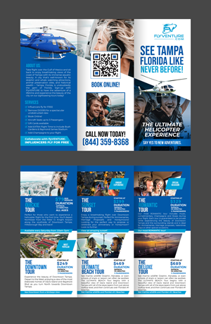 Flyer Design by 3Guys for Heli Aviation Florida, LLC | Design: #35573379