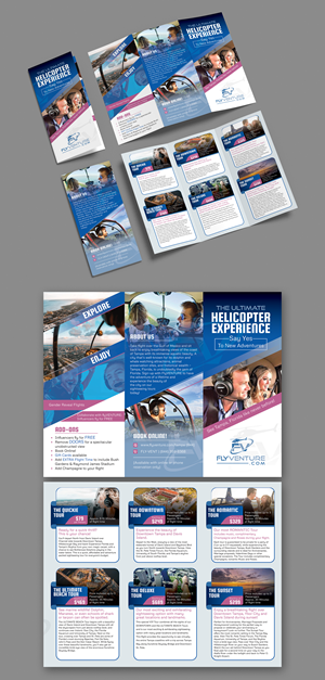 Flyer Design by Impressive Designs for Heli Aviation Florida, LLC | Design #35564877