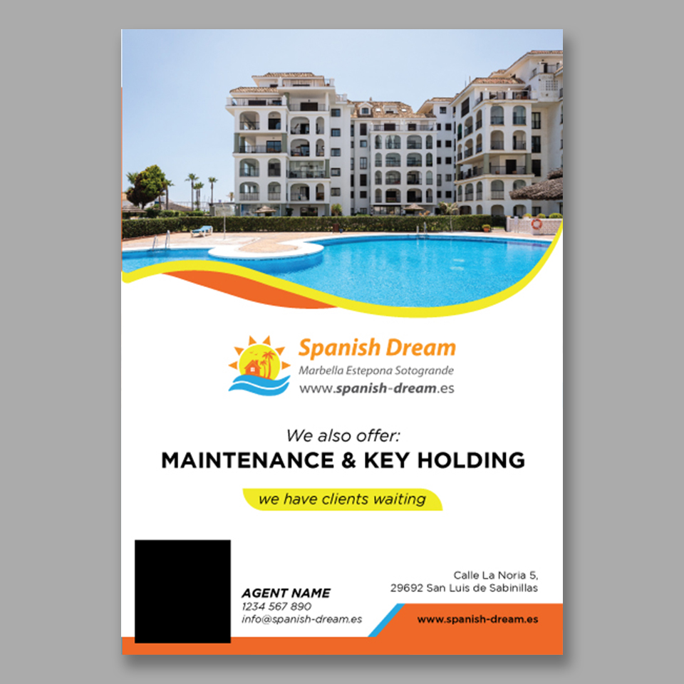 Flyer Design by YourLogoMaster for Spanish Dream Real Estate S.L., B75628917 | Design #35588724