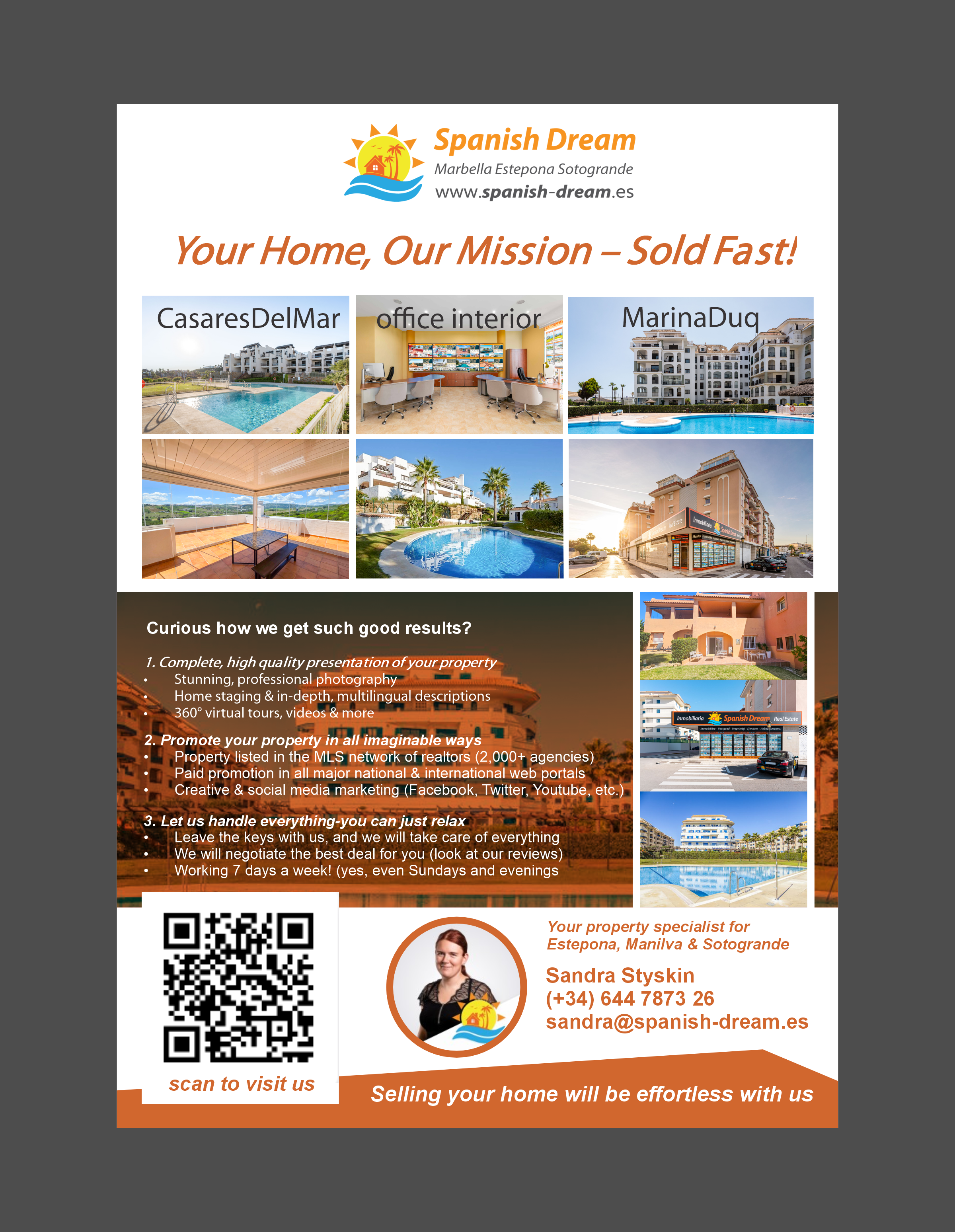 Flyer Design by Yash4 for Spanish Dream Real Estate S.L., B75628917 | Design #35591495