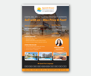 Flyer Design by Designed by MS for Spanish Dream Real Estate S.L., B75628917 | Design: #35589287