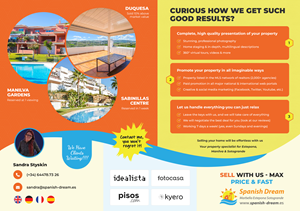 Flyer Design by pb for Spanish Dream Real Estate S.L., B75628917 | Design: #35577864