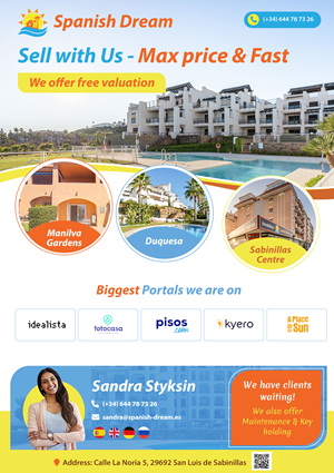 Flyer-Design von pb für Spanish Dream Real Estate S.L., B75628917 | Design: #35577877