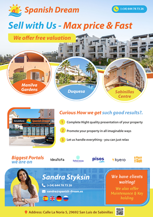 Flyer-Design von pb für Spanish Dream Real Estate S.L., B75628917 | Design: #35597992