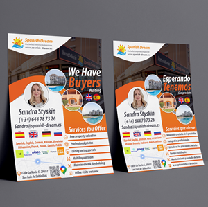 Flyer-Design von victipedia für Spanish Dream Real Estate S.L., B75628917 | Design: #35602734