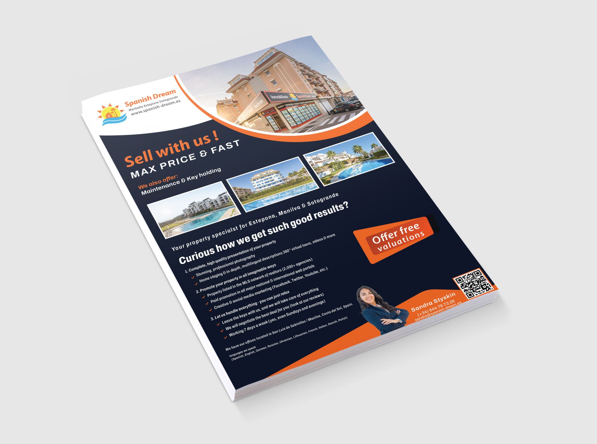 Flyer Design by Deziners Zone for Spanish Dream Real Estate S.L., B75628917 | Design #35587552