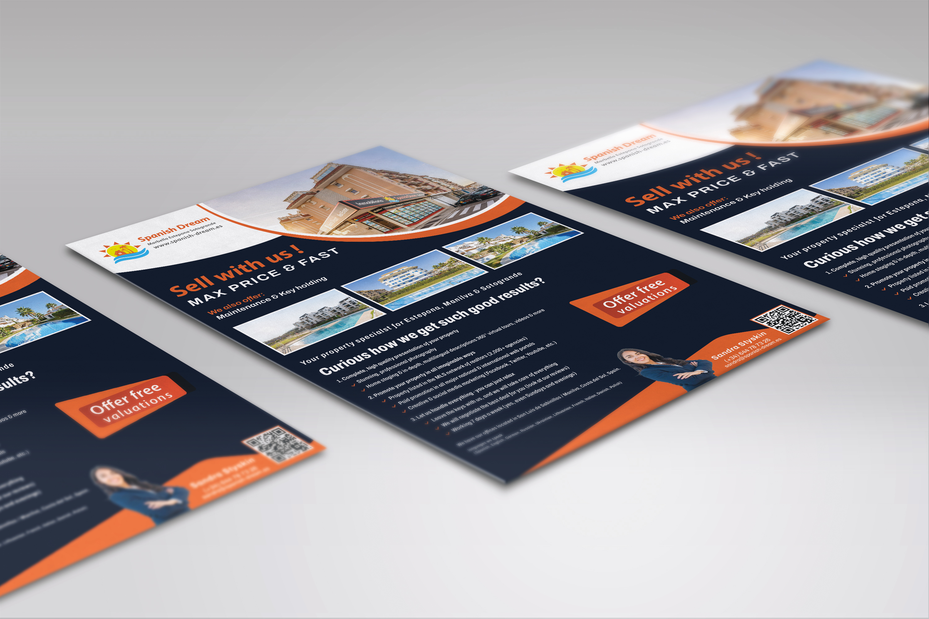 Flyer Design by Deziners Zone for Spanish Dream Real Estate S.L., B75628917 | Design #35587555