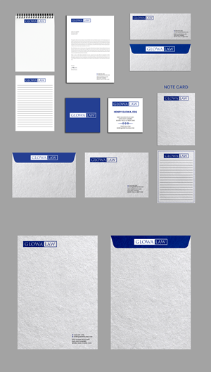Stationery Design by Expert Bappy for The Law Office of Henry Glowa | Design: #35612254