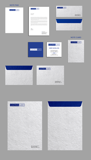 Stationery Design by Expert Bappy for The Law Office of Henry Glowa | Design: #35612313