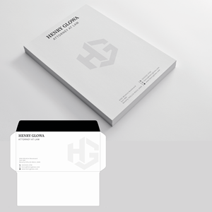 Stationery Design by Shabnum Khan for The Law Office of Henry Glowa | Design: #35577538