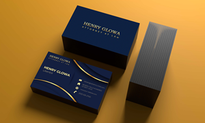Stationery Design by Design Ninja 47 for The Law Office of Henry Glowa | Design: #35577345