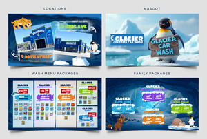 Graphic Design by Graphic Guy for Glacier Express Car Wash | Design: #35612803