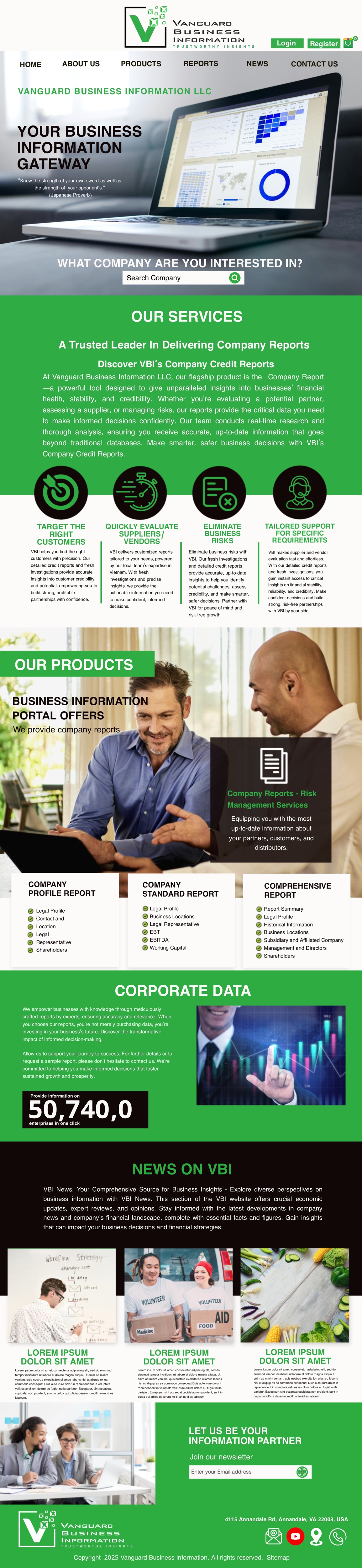 Web-Design von Topi ufo für Vanbizinfo | Design #35599548