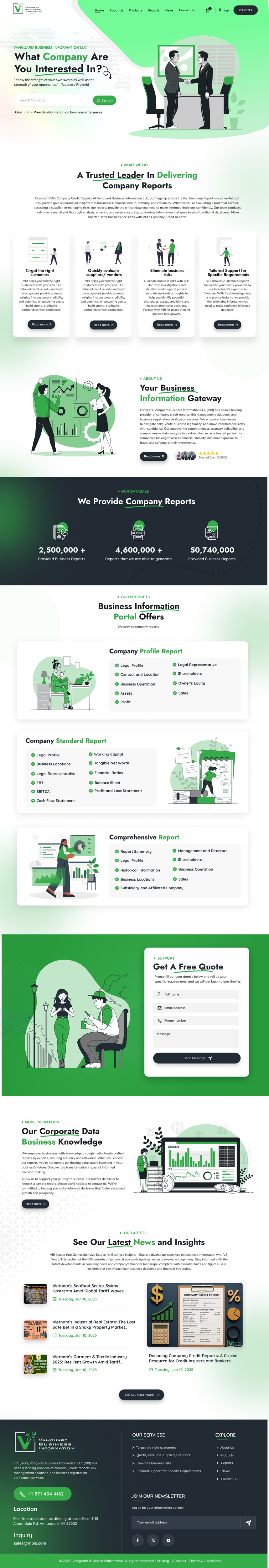 Web Design by Ascinate for Vanbizinfo | Design #35607248