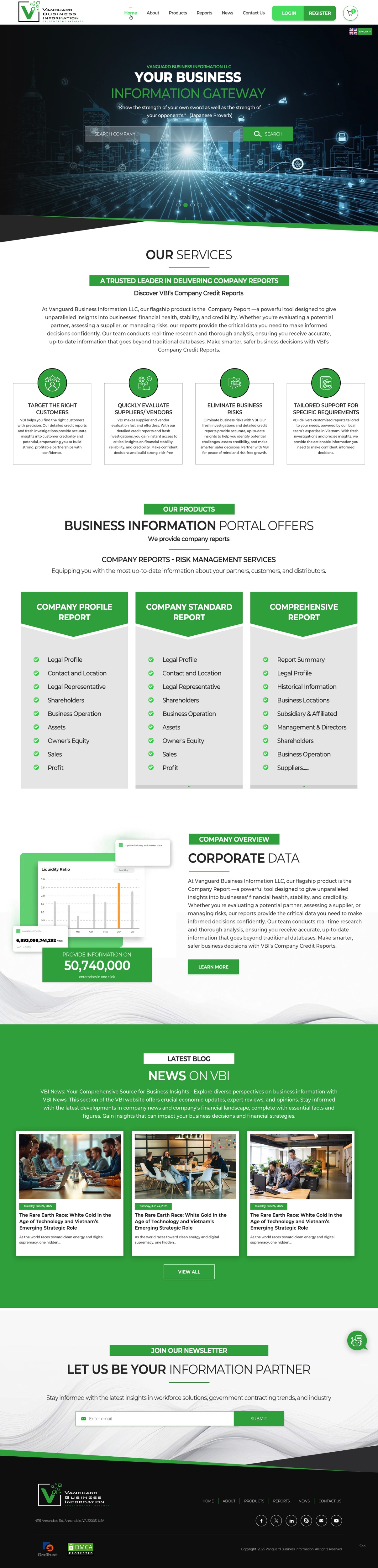 Web Design by pb for Vanbizinfo | Design #35588334