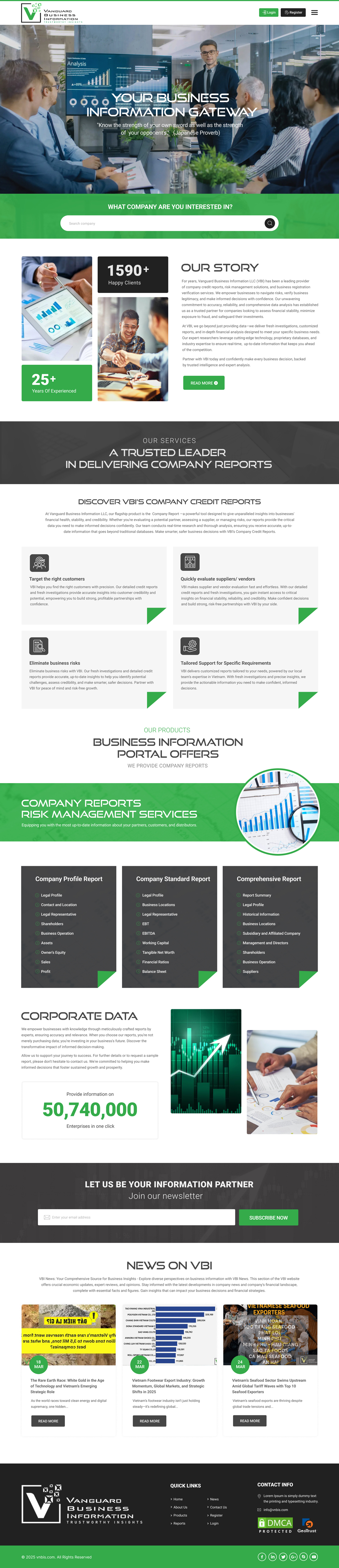 Web Design by Dream Logo Design for Vanbizinfo | Design #35594559