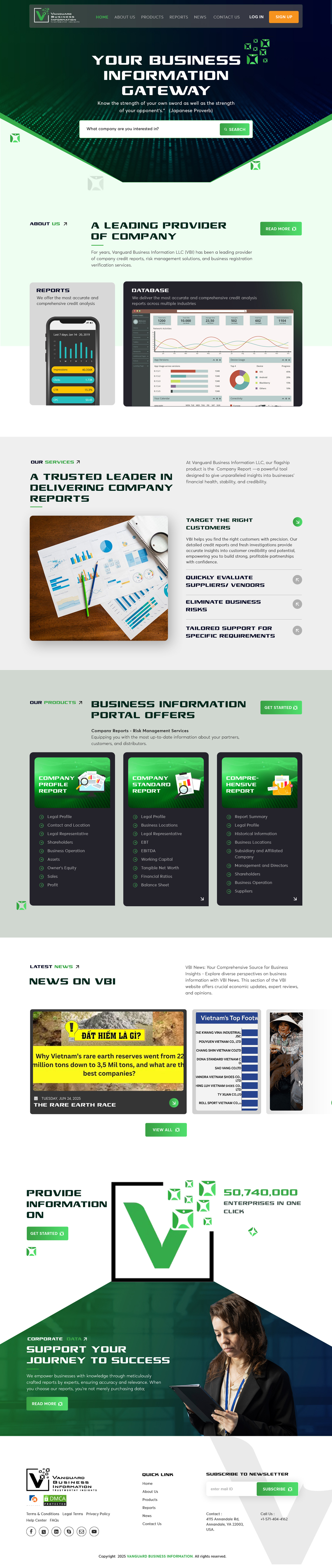 Web Design by sai.designer87 for Vanbizinfo | Design #35600789