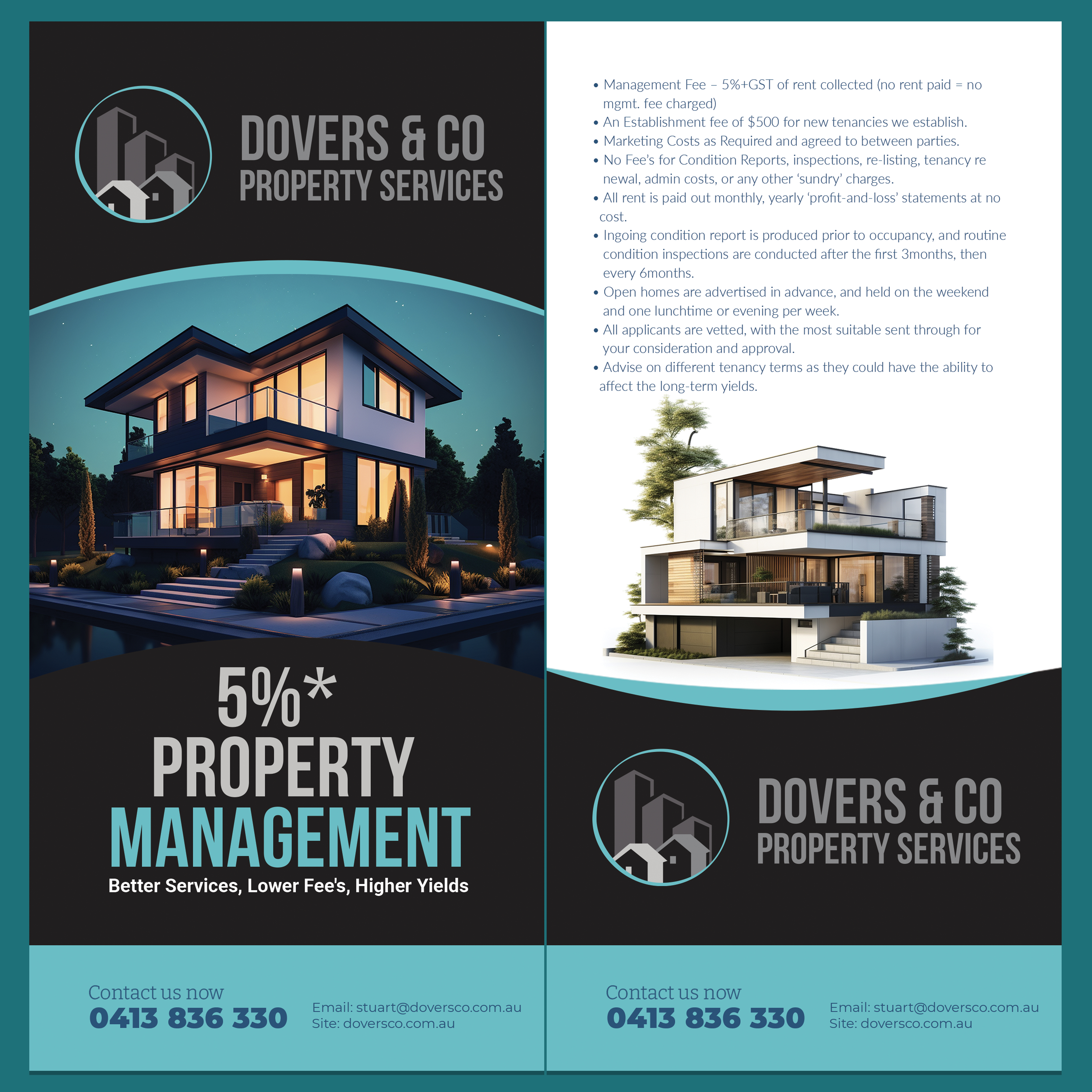 Flyer-Design von Osama Soliman für Dovers & Co Property Services | Design #35575056