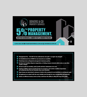 Diseño de Flyer por Sun Moon Graphic Designer para Dovers & Co Property Services | Diseño #35574610